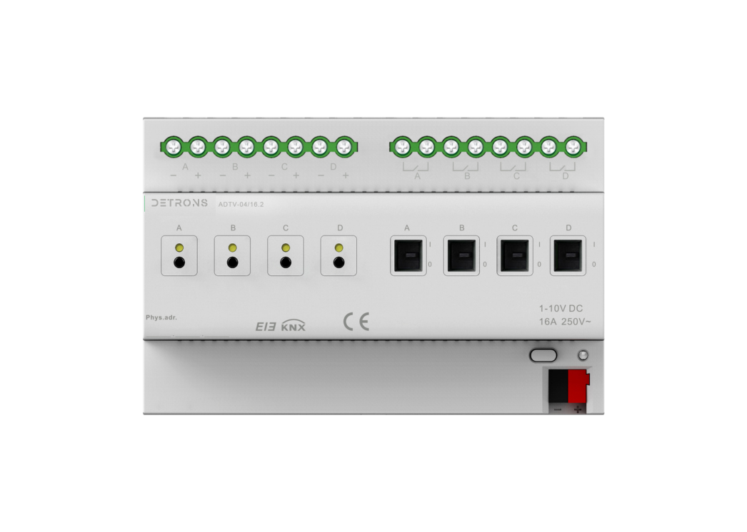 KNX 1-10V Dimming Actuator 4-Fold, 16A (Normal / Secure)